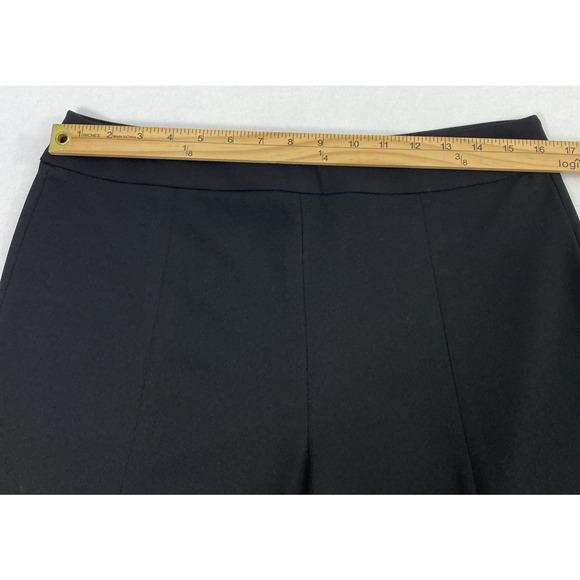 JM Collection Pants Womens Medium Black Metal Stud Accent Slit Front Slacks - Picture 6 of 12